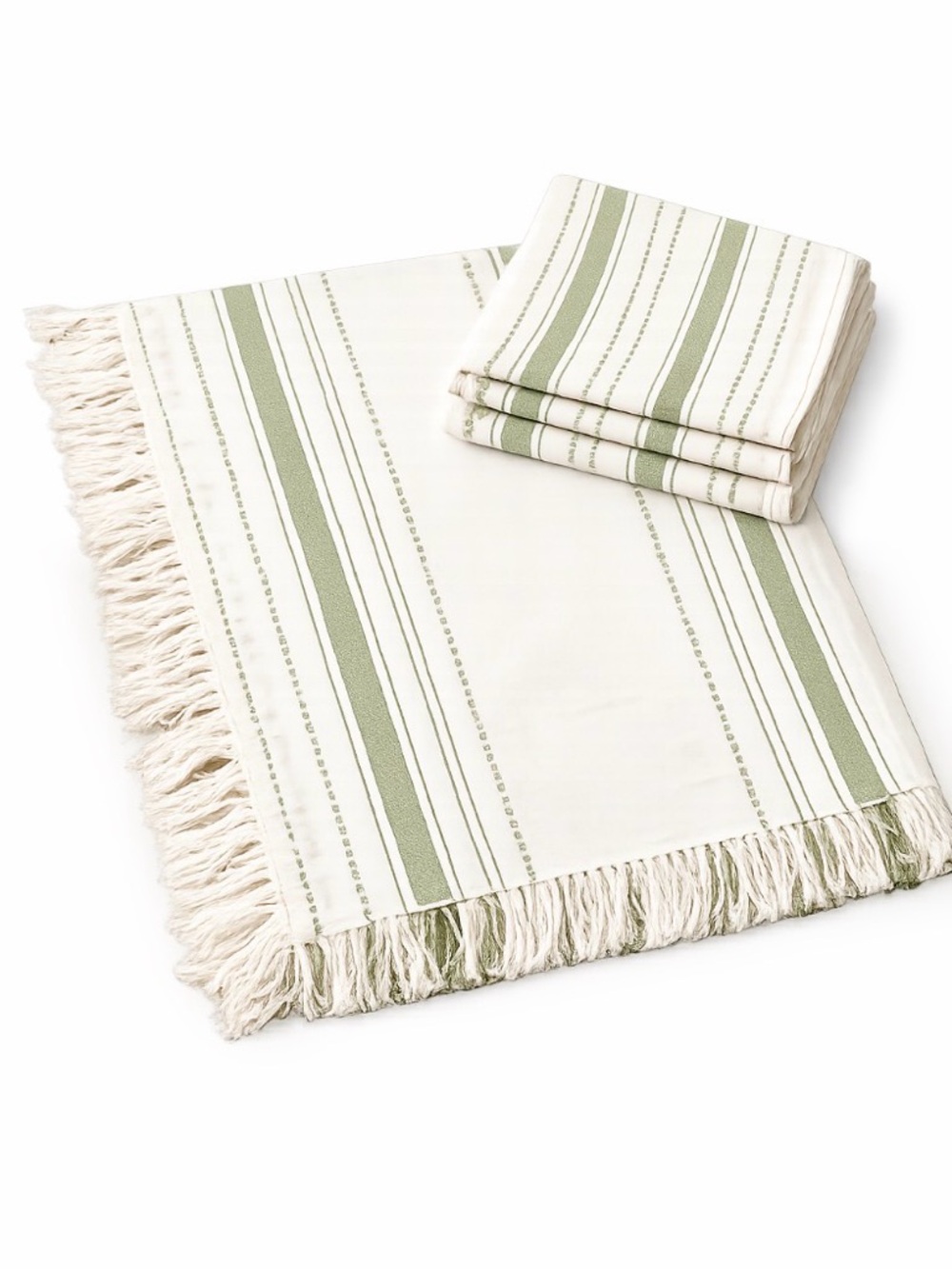 Farmhouse Cotton Tablecloth & Napkin Set